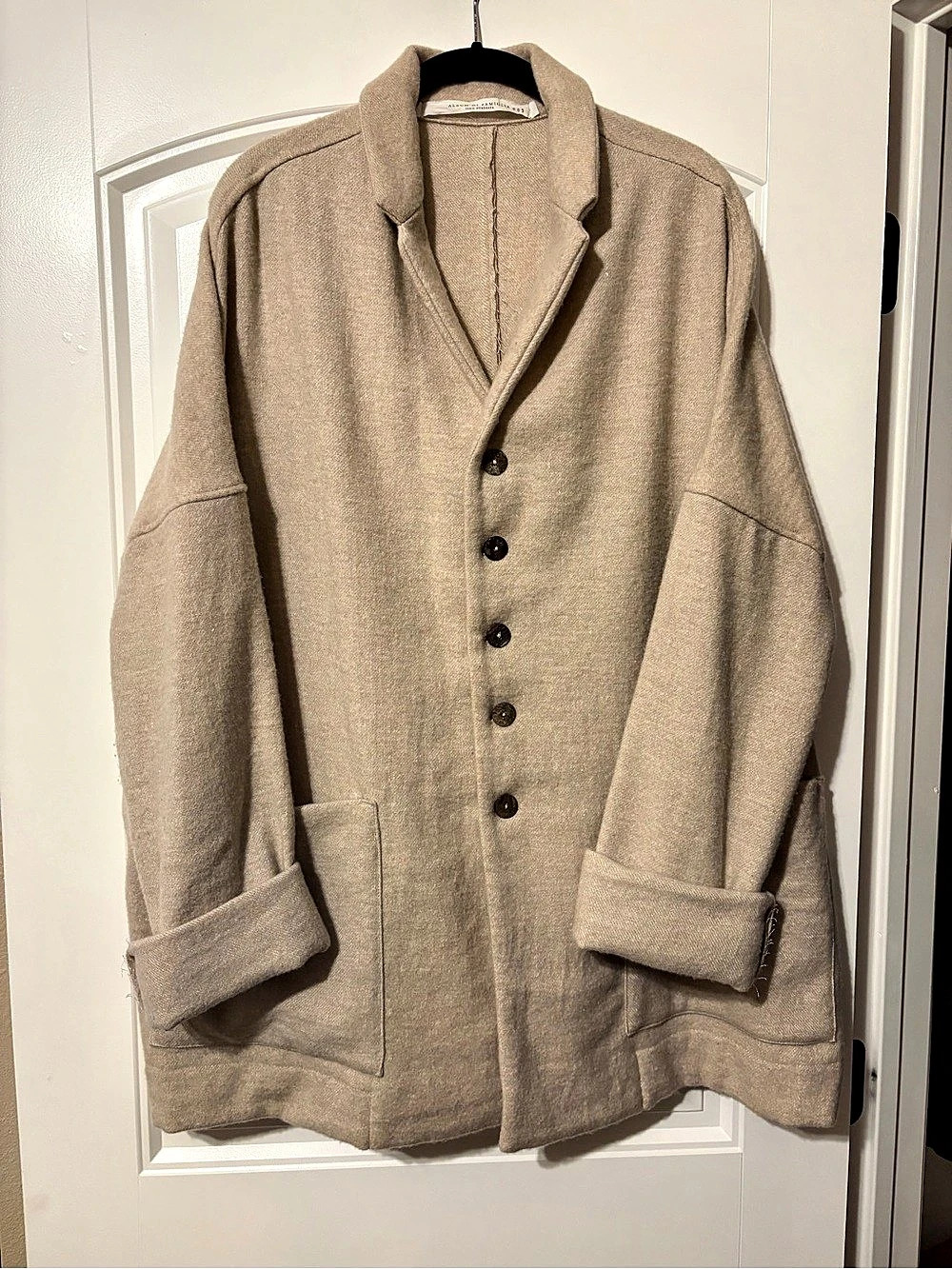 Album Di Famiglia #05 Blazer Jacket in Beige Size Small